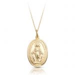 9ct Gold Miraculous Medal Pendant-MM12