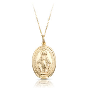 9K Gold Miraculous Medal-MM12
