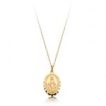 9ct Gold Miraculous Medal Pendant-MM16