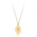 9ct Gold Miraculous Medal Pendant-MM16B