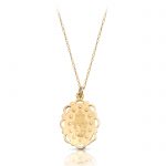 9ct Gold Miraculous Medal Pendant-MM17B