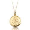 9ct Gold St Christopher Medal Pendant-ST3