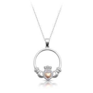 Silver Claddagh Pendant-SP73