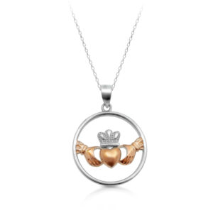 Silver Claddagh Pendant-SP74