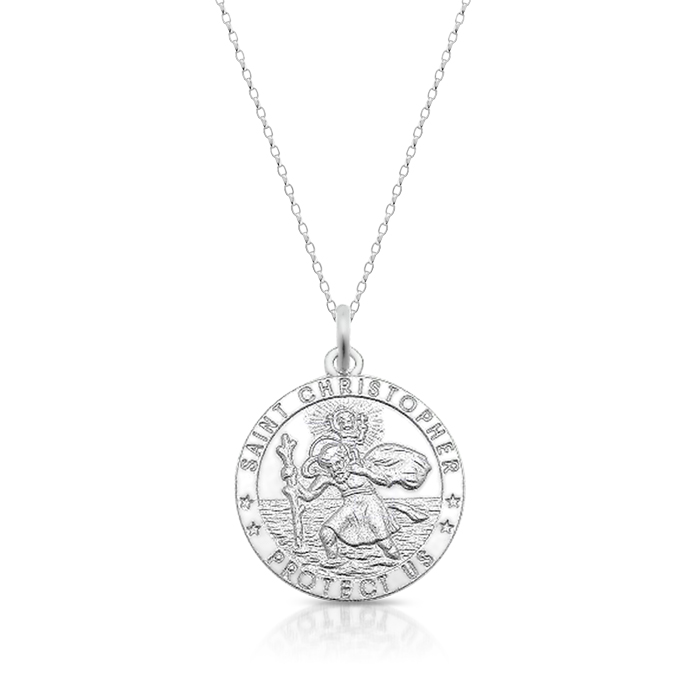 Silver Saint Christopher Medal - SST30