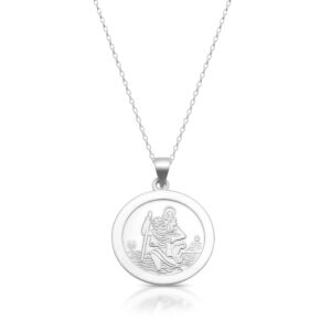 Silver Saint Christopher Medal - SST32