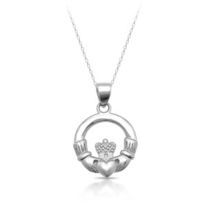 Silver Claddagh Pendant-SP78