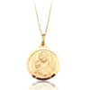 9ct Gold Guardian Angel Medal - J35