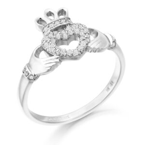 9ct Gold Claddagh Ring-CL52W