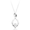 Silver Claddagh Pendant-SP055CZ