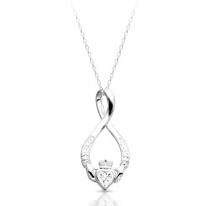 Silver Claddagh Pendant-SP055