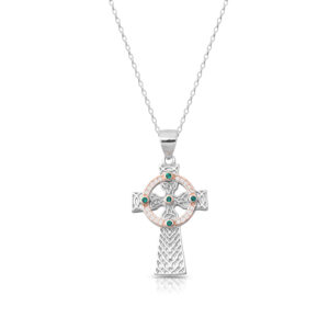 Silver CZ Celtic Cross-SC88G