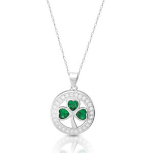Silver Shamrock Pendant-SP95