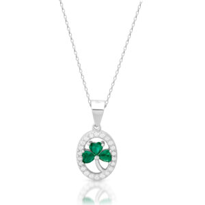 Silver Shamrock Pendant-SP96