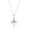 Silver Celtic Shamrock Pendant-SP98