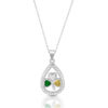 Silver Shamrock Celtic Pendant-SP99T