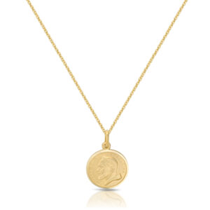 9ct Gold Padre Pio Medal-J1