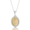 9ct Gold Miraculous Medal pendant-MM21