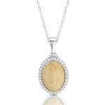 9ct Gold Miraculous Medal pendant-MM21