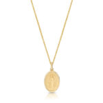 9ct Gold Miraculous Medal pendant-MM23