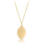 9ct Gold Miraculous Medal pendant-MM24B