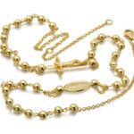 9ct Gold Rosery Necklace-RBN4