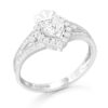 18ct Gold Lab-Diamond Claddagh Ring-DPL754Pt