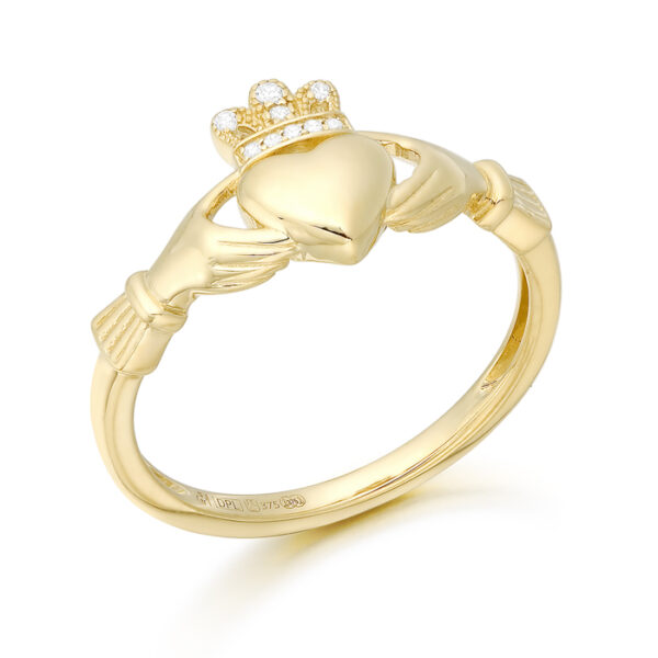 9ct Gold Claddagh Ring-CL60