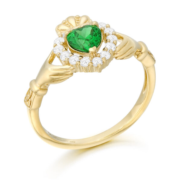 9ct Gold Claddagh Ring-CL62