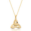 9ct Gold- Trinity Knot Celtic Pendant-P057