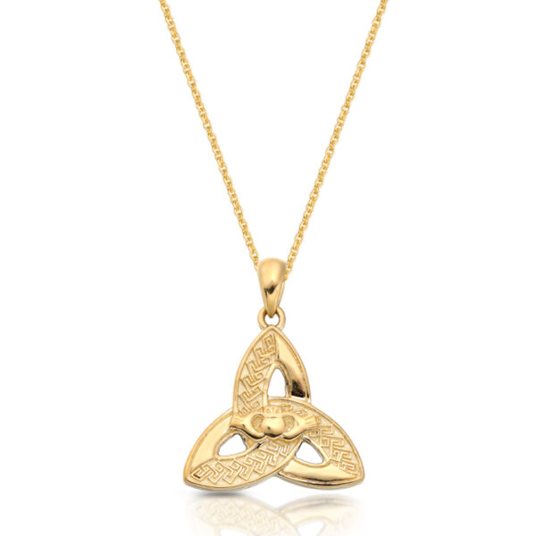 9ct Gold- Trinity Knot Celtic Pendant-P057