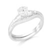 9ct White Gold Claddagh Ring-CL59W