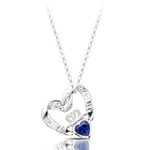 Silver-Claddagh-Pendant-SP058S Silver Claddagh Pendant-SP058S