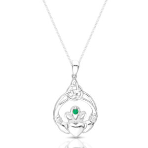Silver Claddagh Pendant-SP062