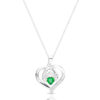 Silver Heart Shape Claddagh Pendant-SP064