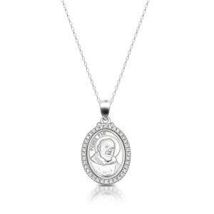 Silver Padre Pio Medals