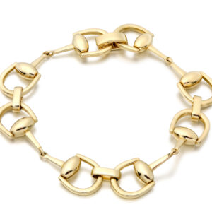 9ct Gold Horse Bit Bracelet-B3