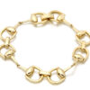 Gold Horse Shoe Equestrian Bracelet-B4